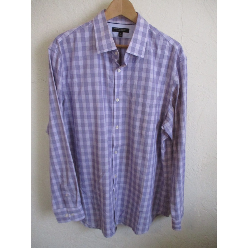 BR Non Iron Classic Fit Button Up Shirt Size XL